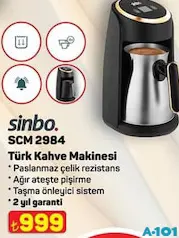 SİNBO SCM 2984 TÜRK KAHVE MAKİNESİ